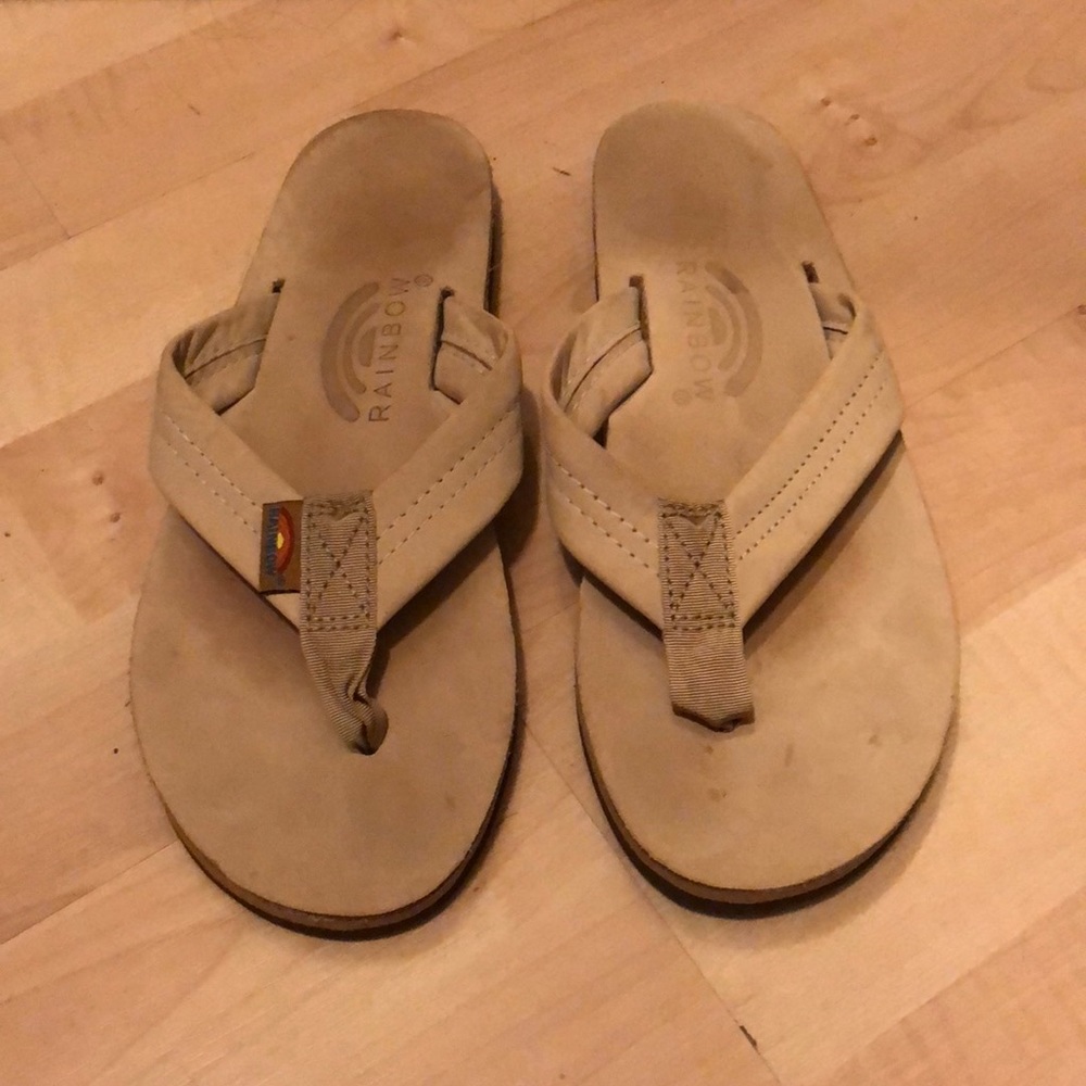 Rainbow Flip Flops